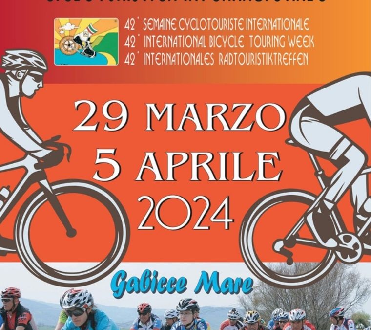 2024/03/30 – 30Mar – 05 Apr  Pedalini alla ‘ Settimana Cicloturistica di Gabicce ‘